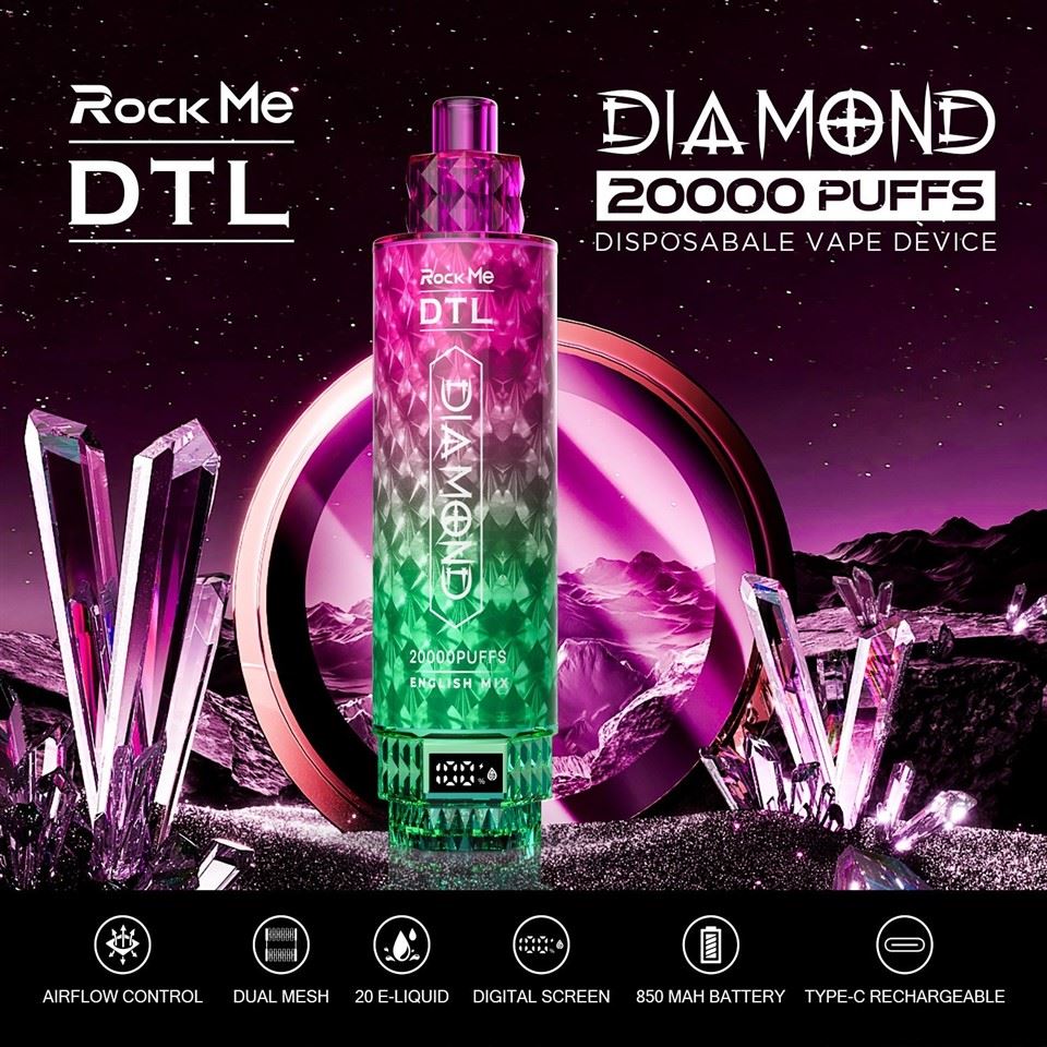 Luckee RockMe Diamond 20000puffs DTL Disposable Vape factory
